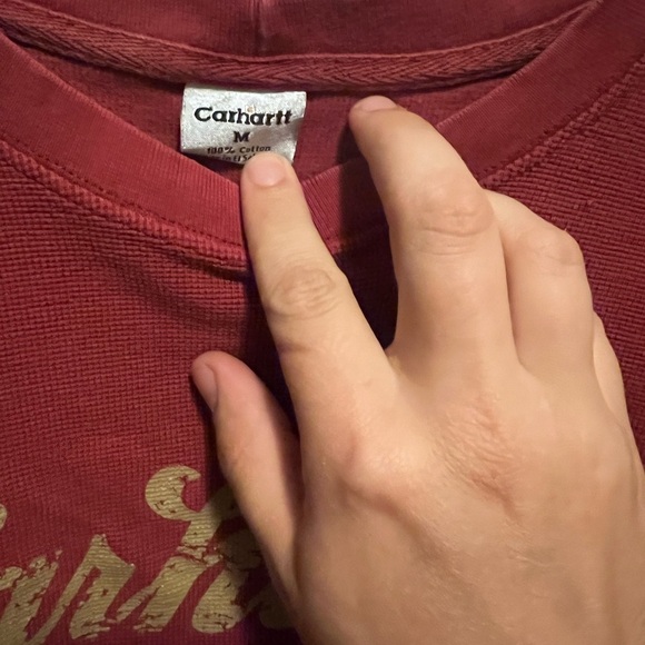 Vintage Carhartt thermal red long sleeve - Picture 2 of 6